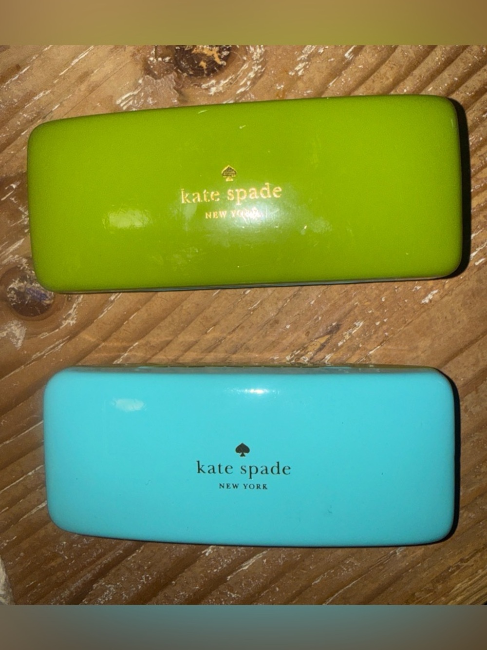 Kate Spade New York Hard case eyeglass Cases lot of of 2